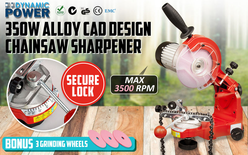 Dynamic Power 350W Alloy Chainsaw Sharpener Electric Grinder