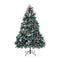 Home Ready 6Ft 180cm 930 tips Green Snowy Christmas Tree Xmas Pine Cones + Bauble Balls