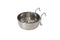 YES4PETS 2 x Stainless Steel Pet Rabbit Bird Dog Cat Water Food Bowl Feeder Chicken Poultry Coop Cup 591ml