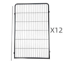 YES4PETS 12 Panel 120 cm Heavy Duty Pet Dog Cat Rabbit Exercise Extension Playpen Puppy Rabbit Fence