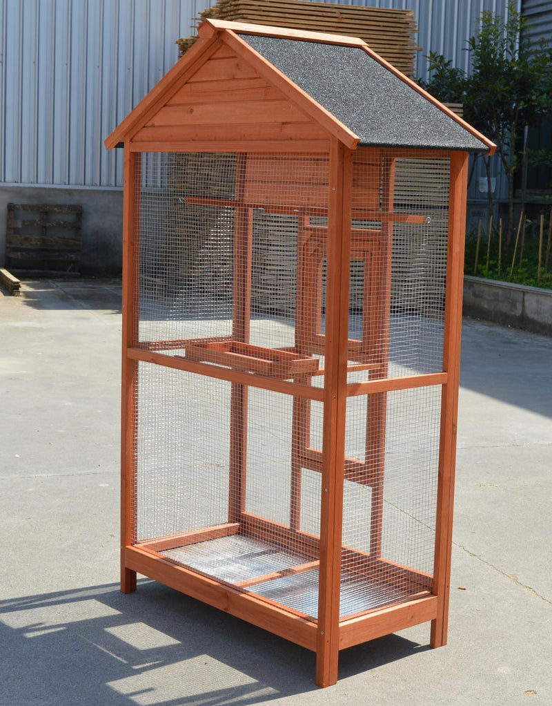 Wooden XXL Pet Cages Aviary Carrier Travel Canary Parrot Bird Cage