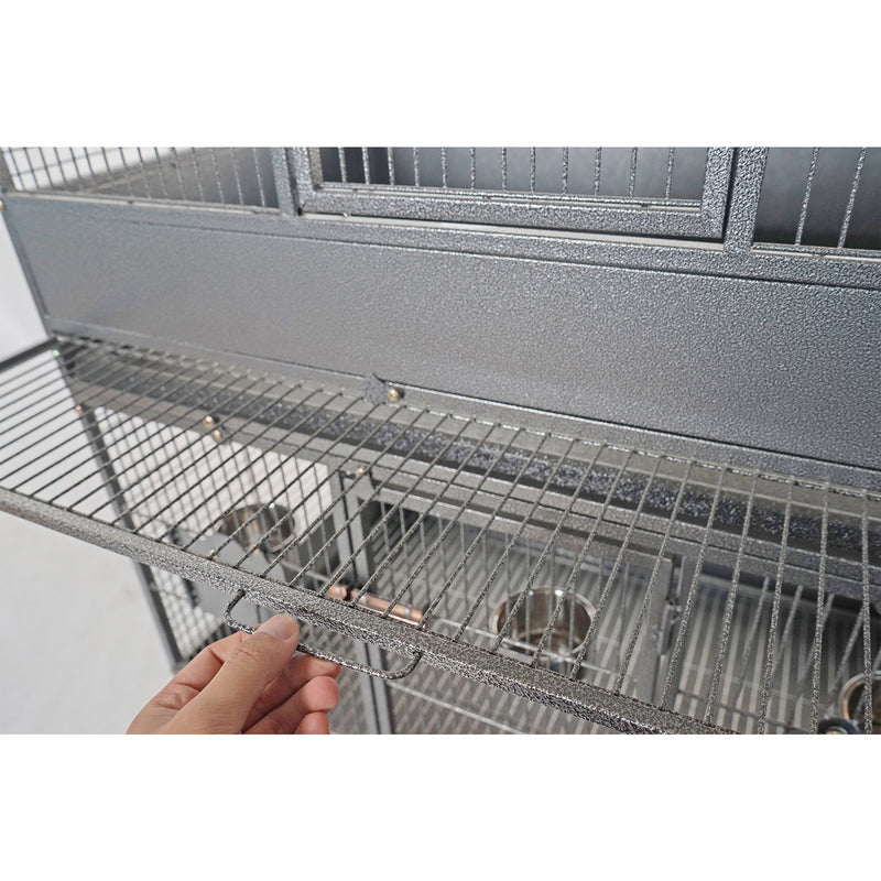 YES4PETS 187cm XXL Triple Stackers Breeding Bird Parrot Cage Aviary Cockatoos