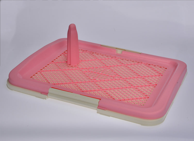 Medium Portable Dog Potty Training Tray Pet Puppy Toilet Trays Loo Pad Mat