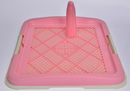 Medium Portable Dog Potty Training Tray Pet Puppy Toilet Trays Loo Pad Mat