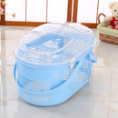 YES4PETS Small Dog Cat Crate Pet Rabbit Guinea Pig Ferret Carrier Cage With Mat-Blue