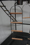 XXL Bird Cage Parrot Playpen Gym Toy Stand With Swing Ladders On Wheels