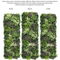 YES4HOMES 3 Artificial Plant Wall Grass Panels Vertical Garden Foliage Tile Fence 50X50 CM