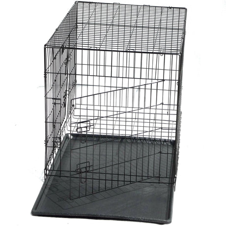 YES4PETS 42' Collapsible Metal Dog Cat Puppy Rabbit Puppy Crate Cage