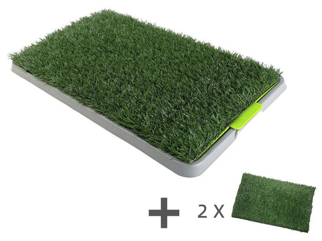 Indoor Dog Puppy Toilet Grass Potty Training Mat Loo Pad pad With 3 Grass