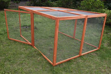 XXL Chicken Coop Run Guinea Pig Cat Cage Villa Extension Rabbit Hutch House Pen