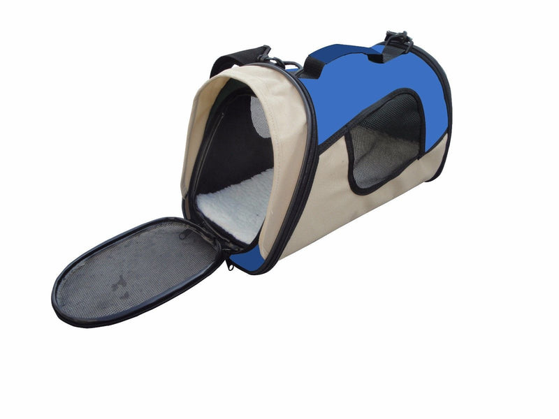 YES4PETS Small Pet Dog Cat Rabbit Guinea Pig Ferret Carrier Travel Bag-Blue