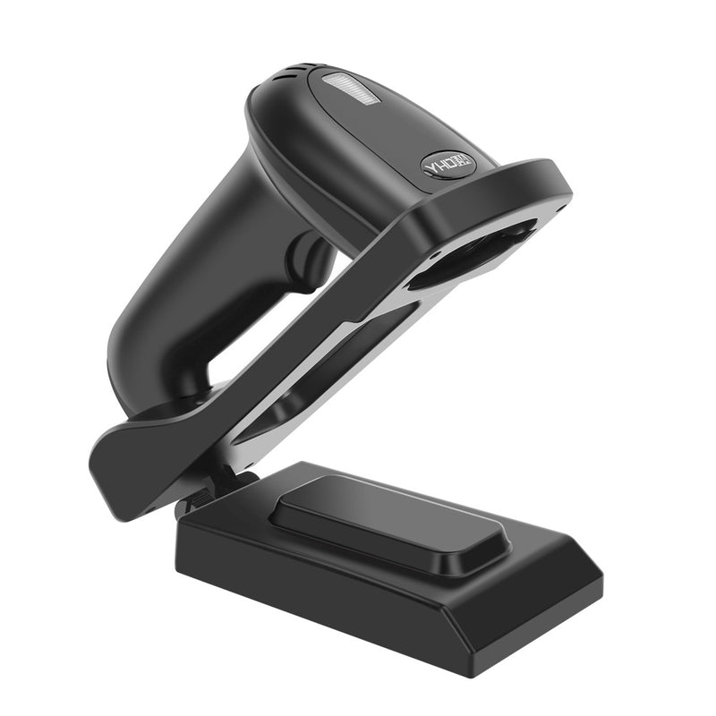 YHDAA YHD-5800DB 2D Wireless Bluetooth Barcode / QR Code Scanner with Stand (Black)