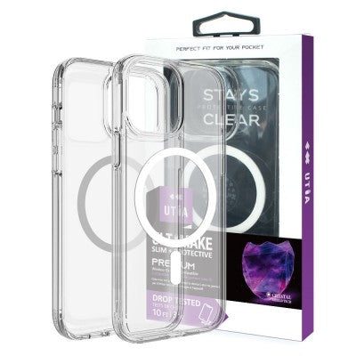 Ultimake Shockproof Transparent Magsafe Cover Case for iPhone 15 Plus (Transparent)