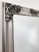 Deluxe French Provincial Ornate Mirror - Antique Silver - 80cm x 170cm