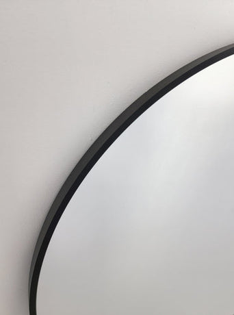 Black Metal Arch Mirror -  Small 80cm x 100cm