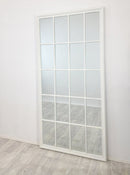 Window Style Mirror - White Rectangle 100cm x 200cm