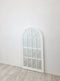 X-Large Window Style Mirror - White Arch 100 CM x 180 CM