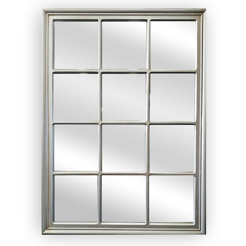 Window Style Mirror - Champagne Rectangle 95cm x 130cm