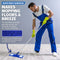 Xtra Kleen 12PCE Microfibre Swivel Mop Adjustable Poll Length 76 x 127cm