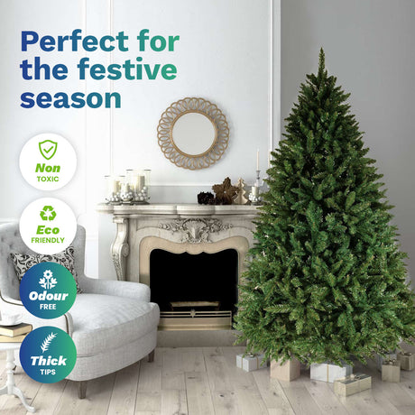 Christmas By Sas 1.8m Pine Christmas Tree 550 Tips Full Figured Easy Assembly