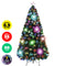 Christmas By Sas 90cm Fibre Optic/LED Christmas Tree 90 Tips Multicolour Star & Ornaments