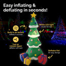 Christmas By Sas 1.8m Self Inflatable LED Tree With Presents