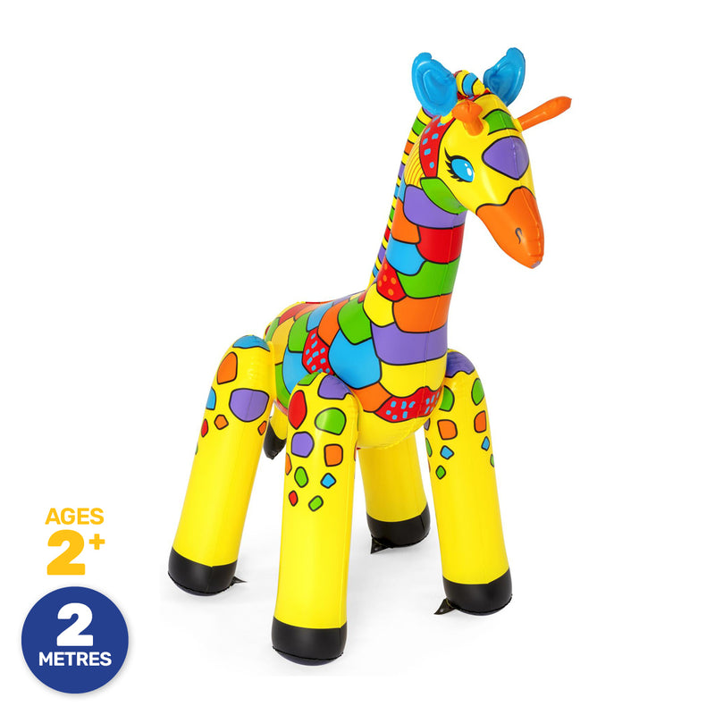 Bestway Inflatable Giraffe Sprinkler Jumbo Sized Brightly Coloured 2m