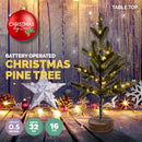 Christmas By Sas 50cm Table Top Christmas Tree Warm White LED Lighting