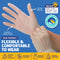 Xtra Kleen 1000PCE Disposable Gloves Latex & Powder Free Food Safe Size M