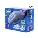 Xtra Kleen 1000PCE Disposable Gloves Latex & Powder Free Food Safe XL Sizing