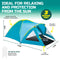 Bestway 2.4m x 2.1m Tent 3 Person UV Protected Double Layered Carry Bag Pegs