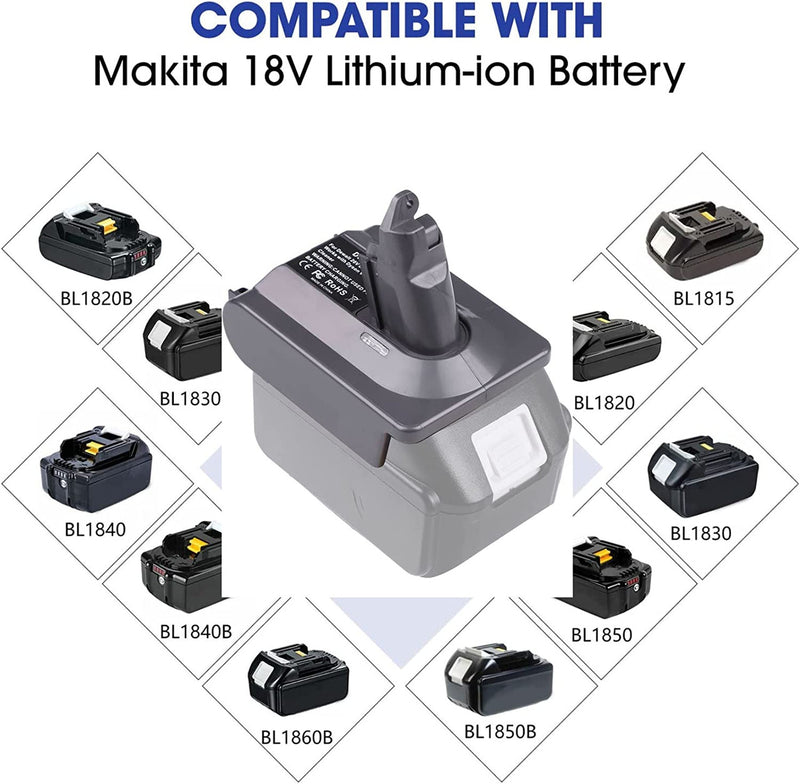 [DO NOT BUY] Makita 18V To Dyson V6, DC58 & DC59 Battery Converter / Adapter