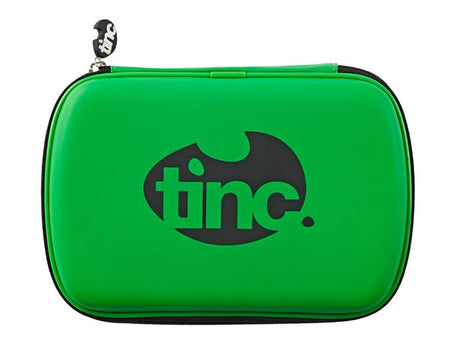 Tinc Two-Colour Hard Top Pencil Case : Green With Black Zip