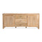 Woodland 140cm Buffet Table Cabinet Timber Wood 3 Drawer 2 Door Natural