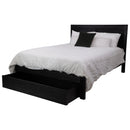 Tofino 4pc King Bed Suite Bedside Tallboy Bedroom Furniture Package - Black