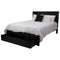 Tofino 4pc Queen Bed Suite Bedside Tallboy Bedroom Furniture Package - Black