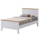 Lobelia 4pc King Single Bed Suite Bedside Tallboy Bedroom Furniture Package -Wht