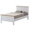 Lobelia 4pc King Single Bed Suite Bedside Tallboy Bedroom Furniture Package -Wht