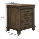 Lily 5pc King Bed Suite Bedside Dresser Bedroom Furniture Package - Rustic Grey