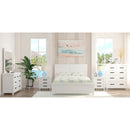 Lily 5pc King Bed Suite Bedside Dresser Bedroom Furniture Package - White