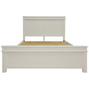 Lily 5pc King Bed Suite Bedside Dresser Bedroom Furniture Package - White