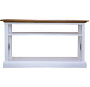 Beechworth Console Hallway Entry Table 140cm Solid Pine Wood Hampton - Grey