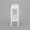 Jasmine Console Hallway Entry Table 110cm Mindi Timber Wood Rattan  - White