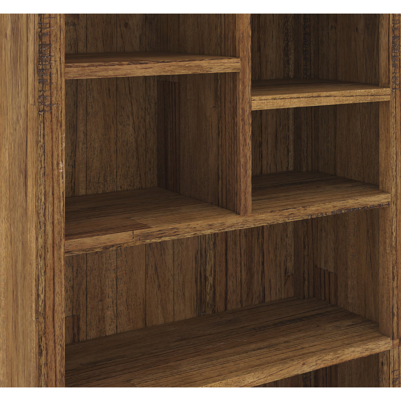 Birdsville Bookshelf Bookcase Display Unit Solid Mt Ash Timber Wood - Brown