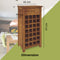 Birdsville Wine Rack 28 Bottle Sideboard Buffet Cabinet Wooden Storage - Brown