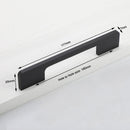 Slim Design Kitchen Cabinet Handles Drawer Bar Handle Pull Black 160MM