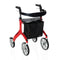 Let's Fly Mobility Rollator Wheelie Walker - White