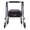 Ultra Light Mobility Rollator Wheelie Walker Eggplant