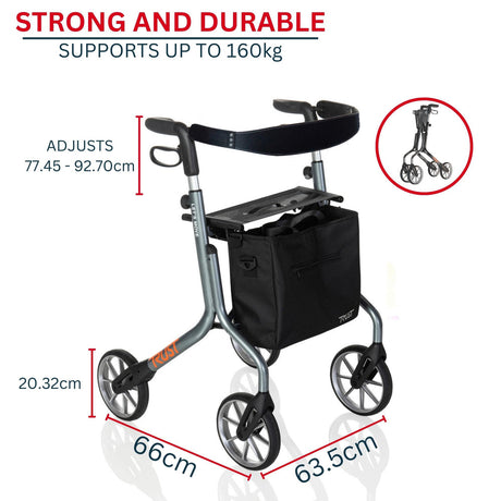 Let's Move Rollator Mobility Wheelie Walker