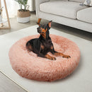 Pet Dog Bedding Warm Plush Round Comfortable Nest Comfy Sleep kennel Pink XL 100